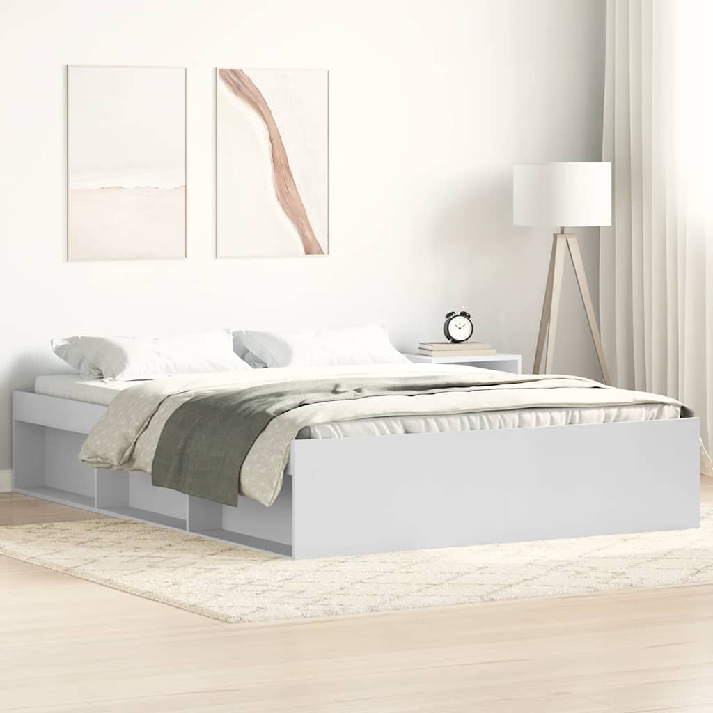 Fehér king size ágykeret 150 x 200 cm