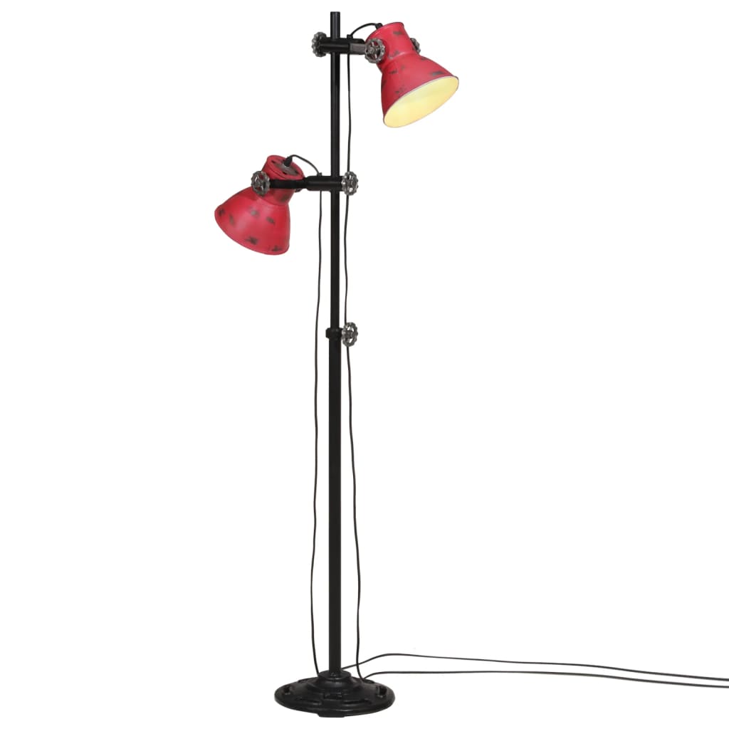 Kopott piros fali lámpa 25 W 25x25x90/140 cm E27