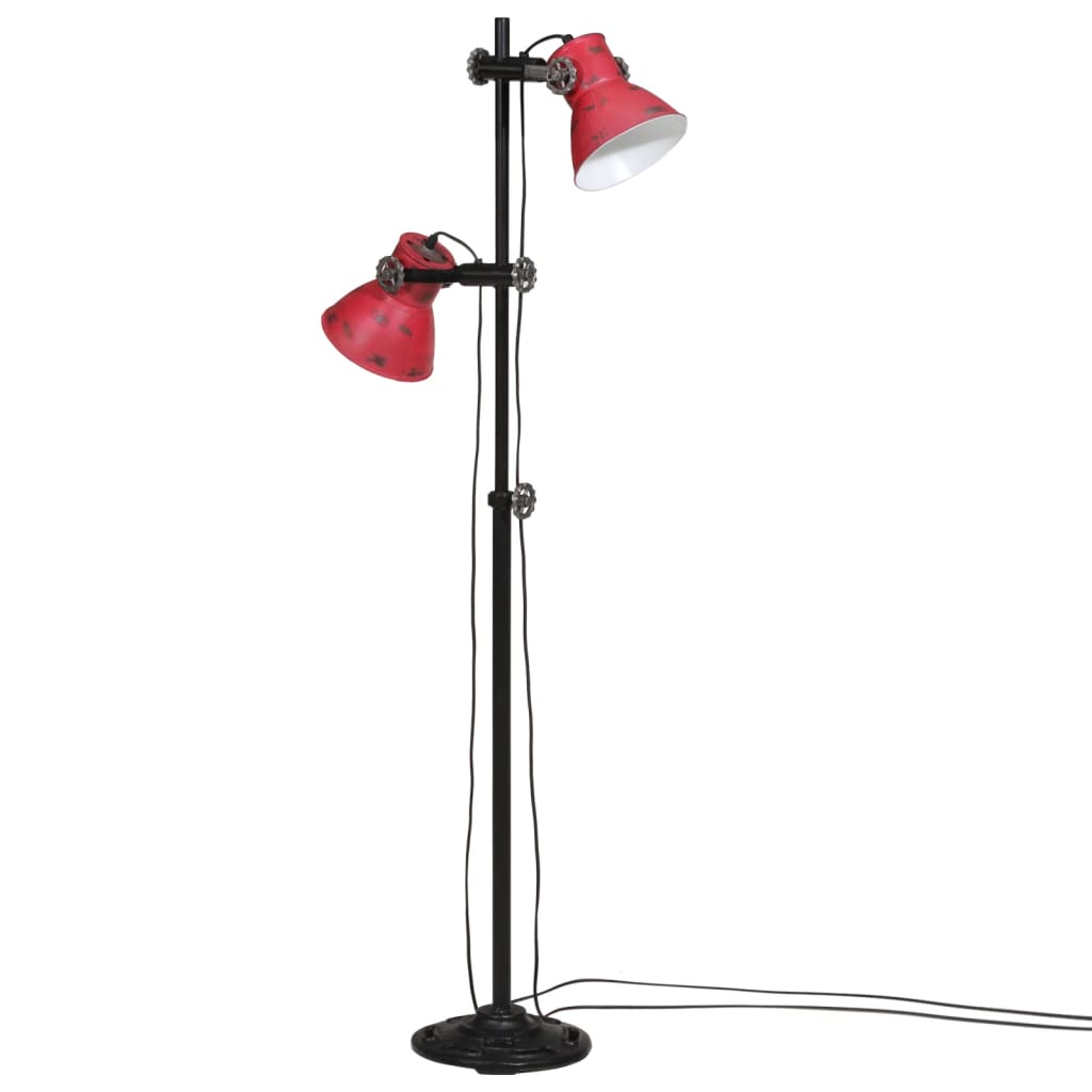 Kopott piros fali lámpa 25 W 25x25x90/140 cm E27 2