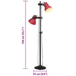 Kopott piros fali lámpa 25 W 25x25x90/140 cm E27 11