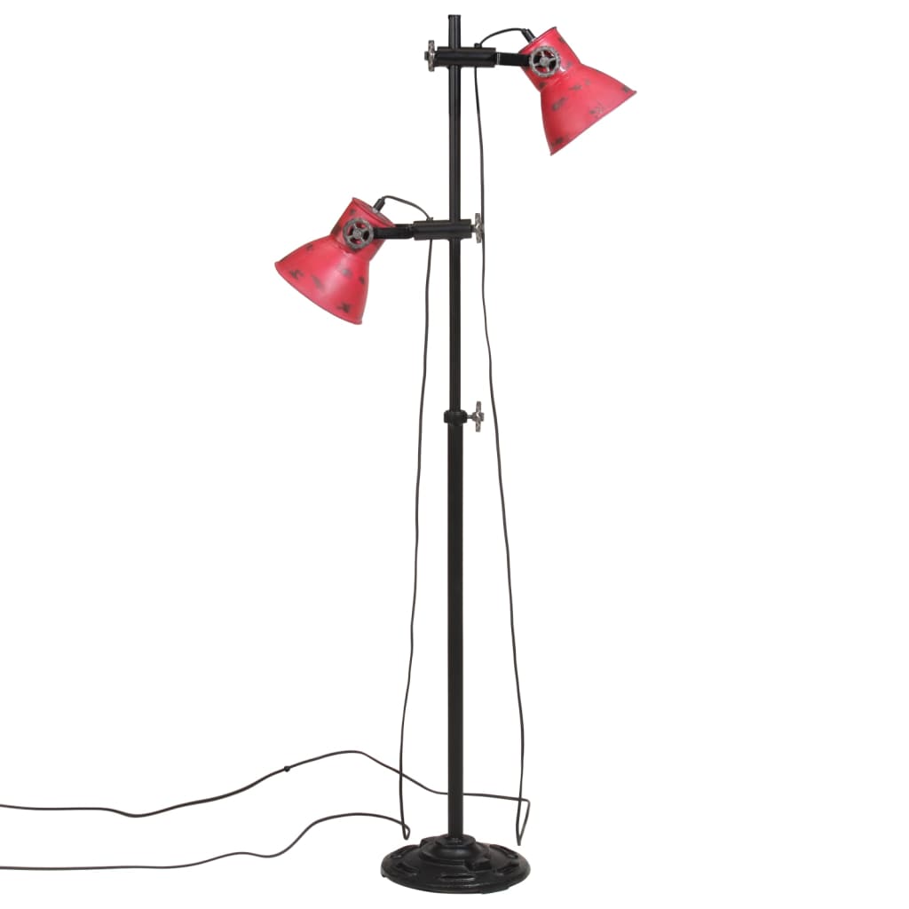 Kopott piros fali lámpa 25 W 25x25x90/140 cm E27 4