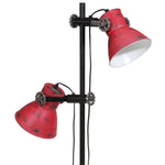 Kopott piros fali lámpa 25 W 25x25x90/140 cm E27 9