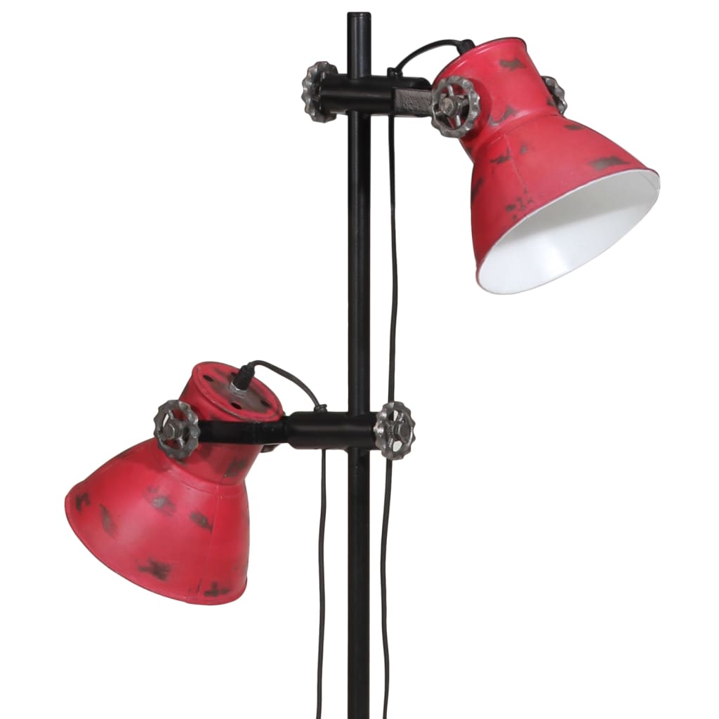 Kopott piros fali lámpa 25 W 25x25x90/140 cm E27 9