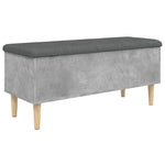 Betonszürke szerelt fa tárolópad 102x42x46 cm 2