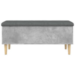 Betonszürke szerelt fa tárolópad 102x42x46 cm 4