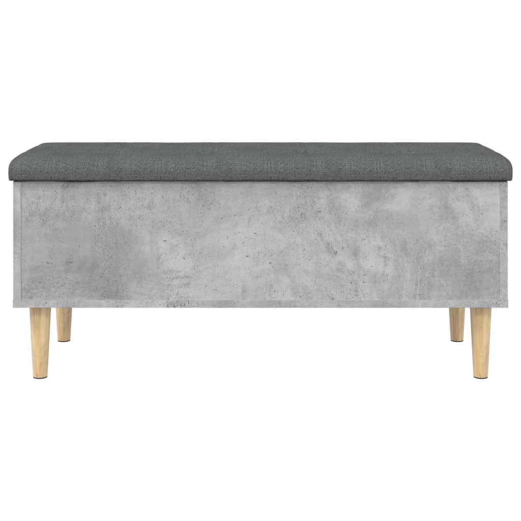 Betonszürke szerelt fa tárolópad 102x42x46 cm 4