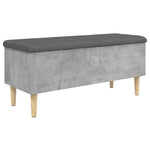 Betonszürke szerelt fa tárolópad 102x42x46 cm 6