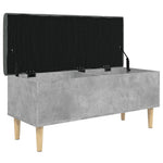 Betonszürke szerelt fa tárolópad 102x42x46 cm 7