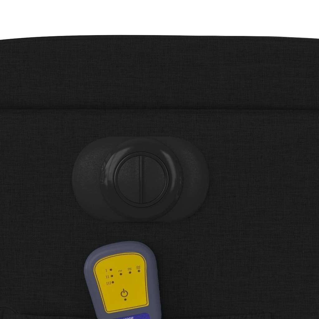 Fekete szövet elektromos dönthető masszázsfotel 12