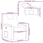 Bordó műbőr elektromos dönthető fotel 16