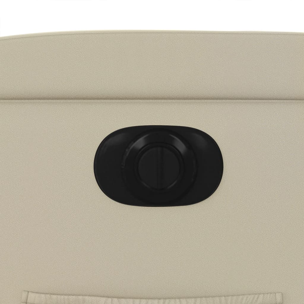 Elektromos krémszínű műbőr felállást segítő dönthető fotel 13