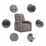Elektromos felállást segítő tópszínű szövet dönthető fotel 8