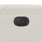 Krémszínű bársony elektromos dönthető fotel 12