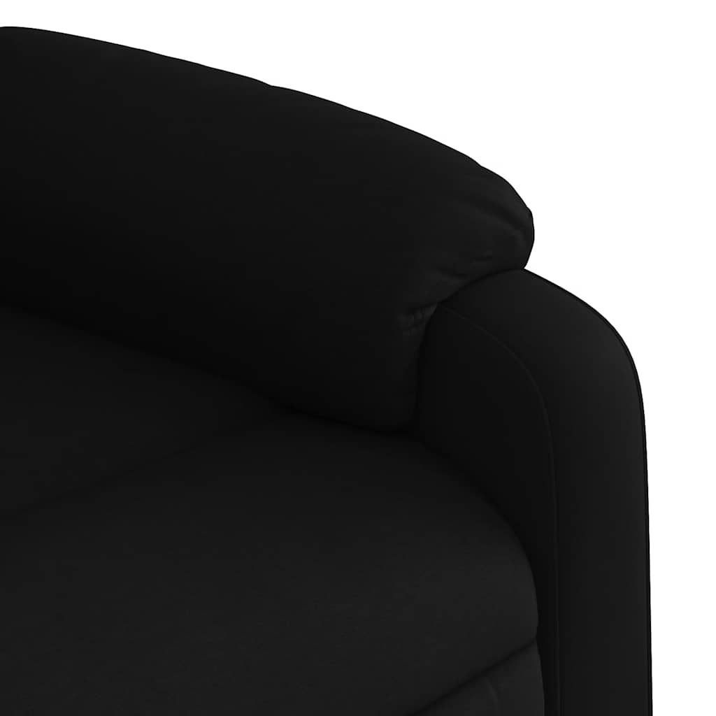 Fekete szövet felállást segítő dönthető fotel 11