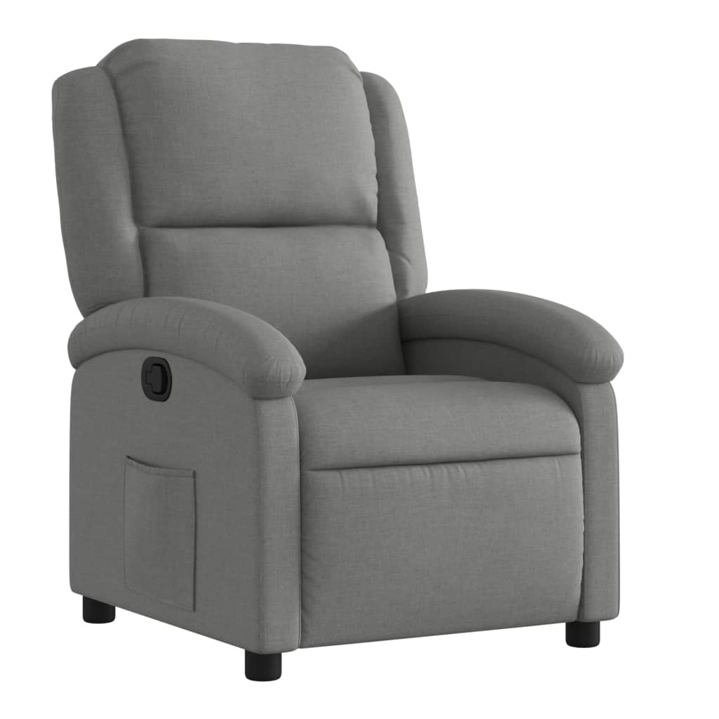 Sötétszürke szövet relaxfotel 2