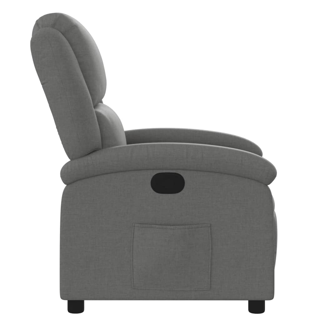 Sötétszürke szövet relaxfotel 7