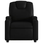 Fekete műbőr relaxfotel 6