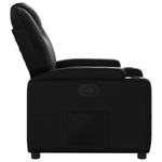 Fekete műbőr relaxfotel 7