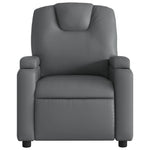 Szürke műbőr relaxfotel 6