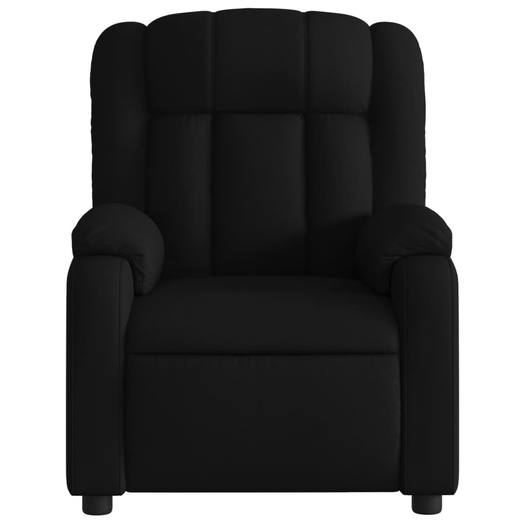 Fekete szövet relaxfotel 6