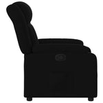 Fekete szövet relaxfotel 7