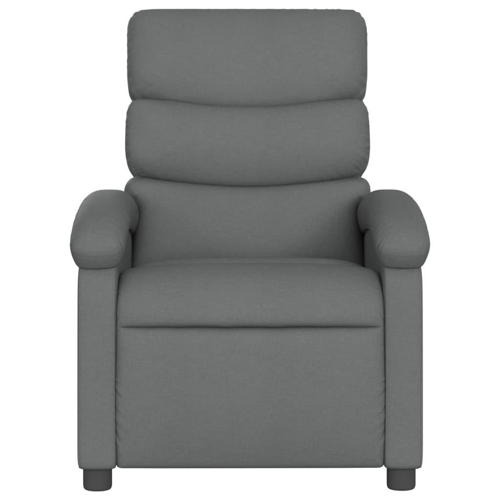 Sötétszürke szövet relaxfotel 3