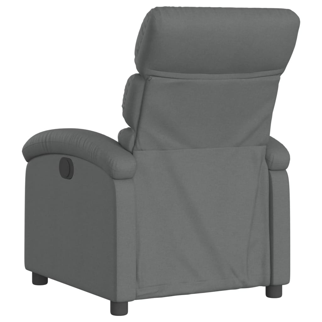 Sötétszürke szövet relaxfotel 5