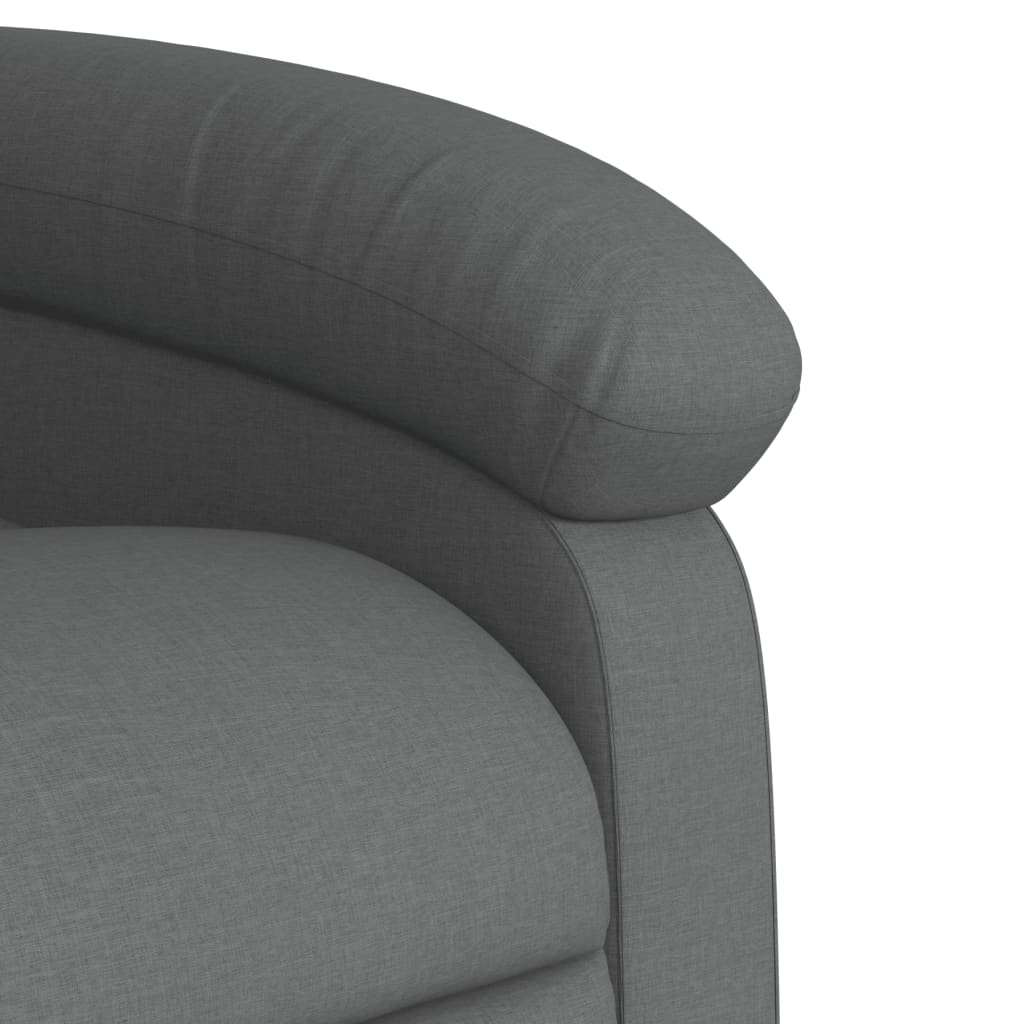 Sötétszürke szövet relaxfotel 8