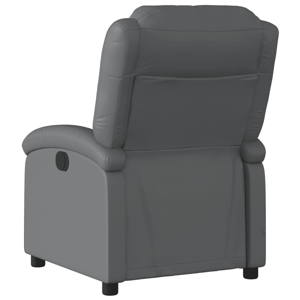 Szürke műbőr relaxfotel 3