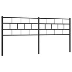 Fekete fém csere fejtámla 200 cm 2