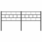 Fekete fém csere fejtámla 200 cm 3