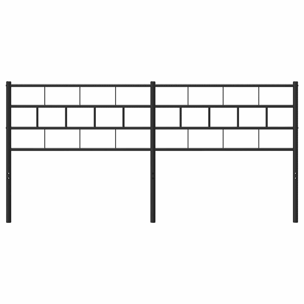 Fekete fém csere fejtámla 200 cm 3