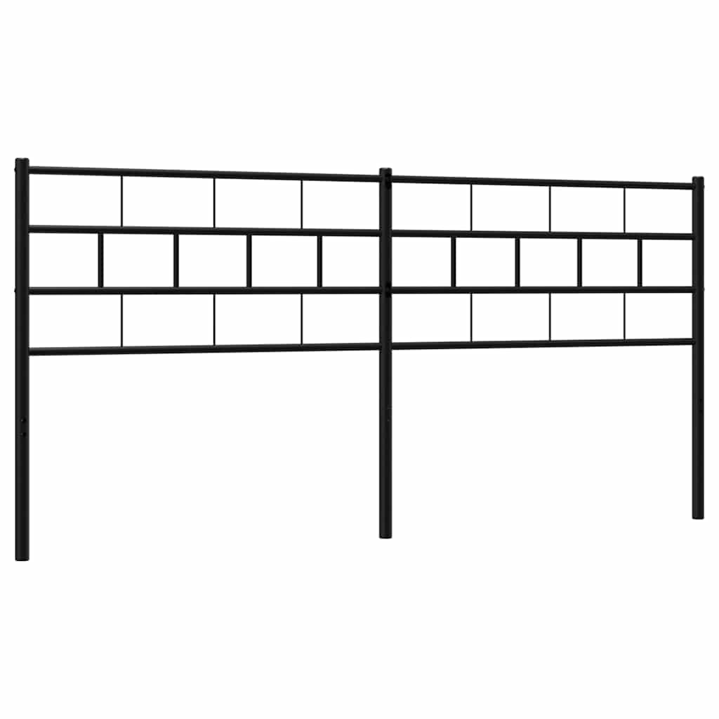 Fekete fém csere fejtámla 200 cm 5