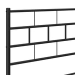 Fekete fém csere fejtámla 200 cm 6