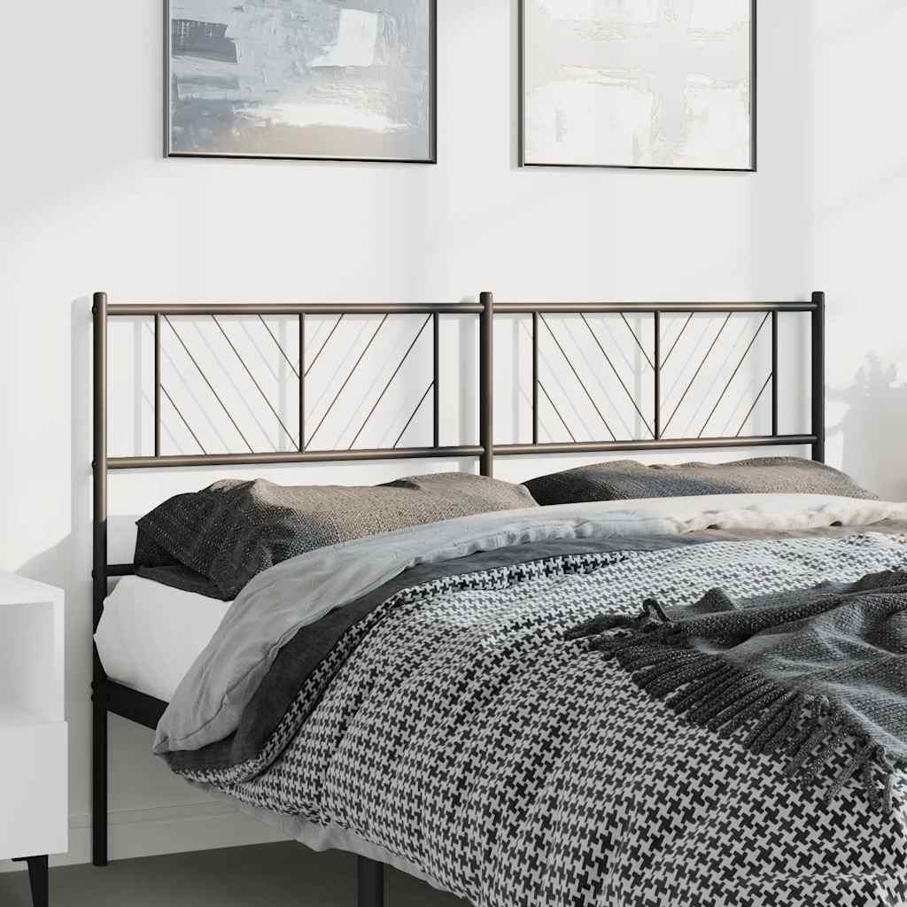 Fekete fém csere fejtámla 150 cm 3