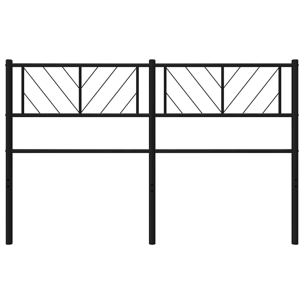 Fekete fém csere fejtámla 150 cm 4
