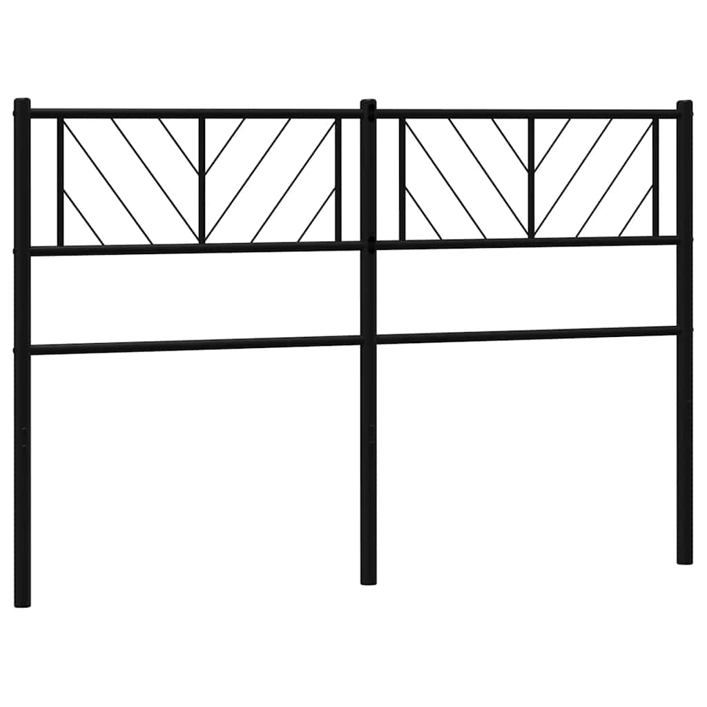 Fekete fém csere fejtámla 150 cm 6