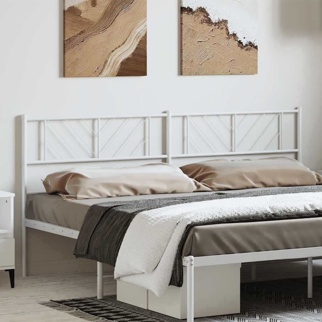 Fehér fém csere fejtámla 180 cm 3