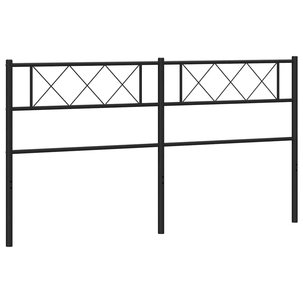 Fekete fém csere fejtámla 193 cm 2