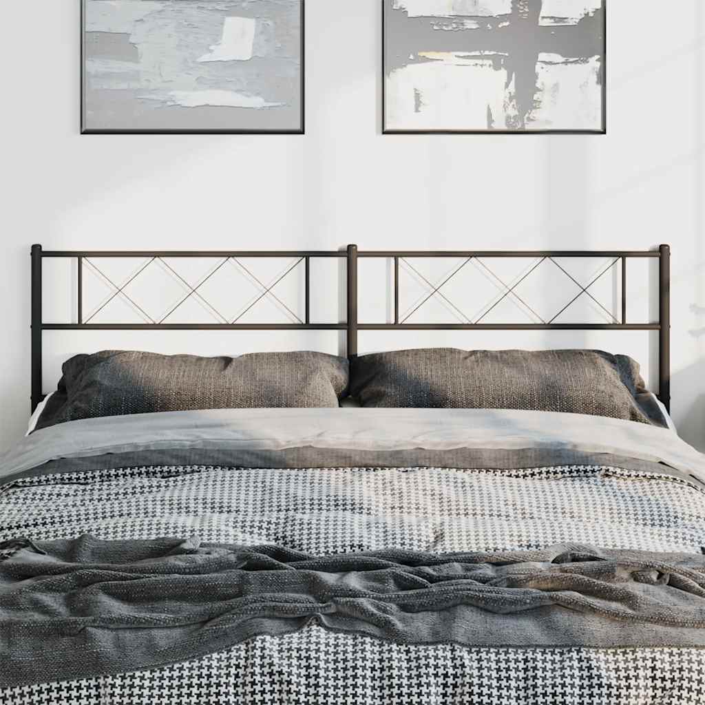Fekete fém csere fejtámla 193 cm 3