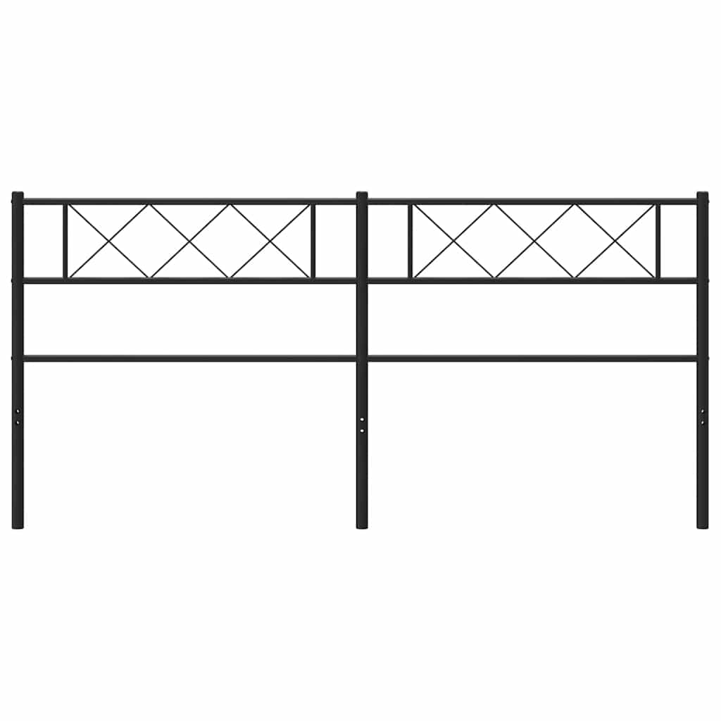 Fekete fém csere fejtámla 193 cm 4