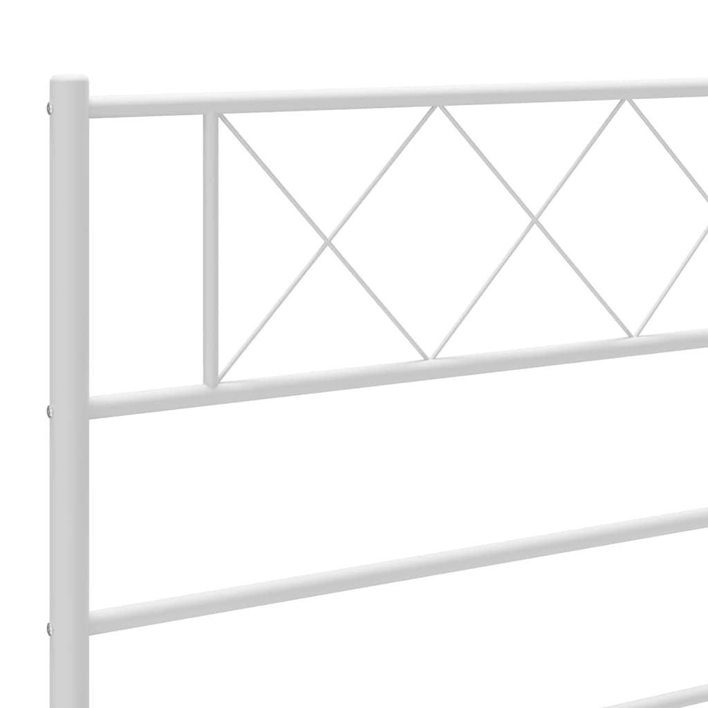 Fehér fém csere fejtámla 193 cm 7
