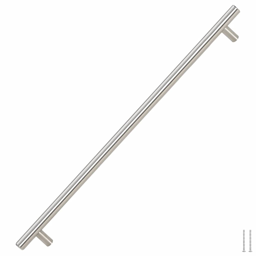 5 db ezüst rozsdamentes acél szekrényfogantyú 480 mm 3