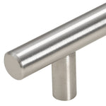 5 db ezüst rozsdamentes acél szekrényfogantyú 480 mm 8