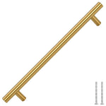 5 db aranyszínű rozsdamentes acél szekrényfogantyú 192 mm 3