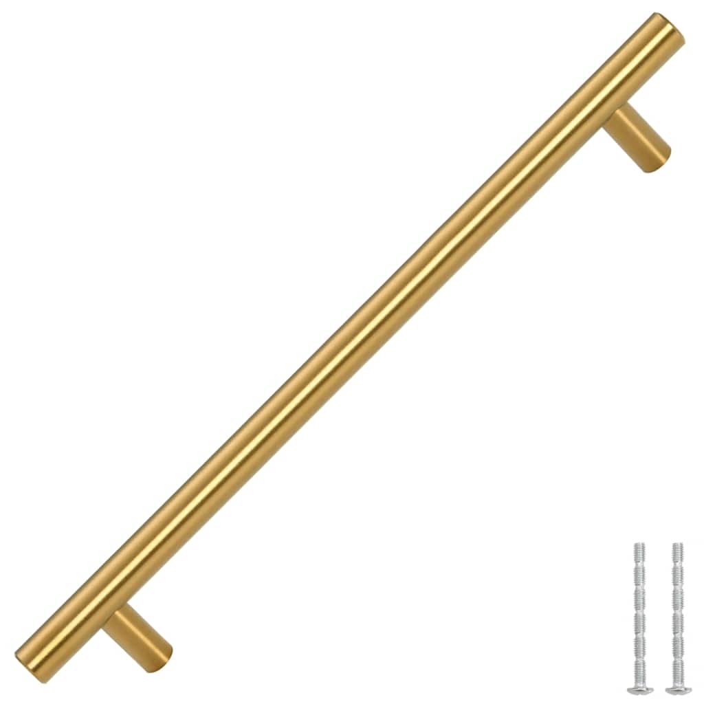 5 db aranyszínű rozsdamentes acél szekrényfogantyú 192 mm 3