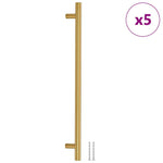 5 db aranyszínű rozsdamentes acél szekrényfogantyú 320 mm 2