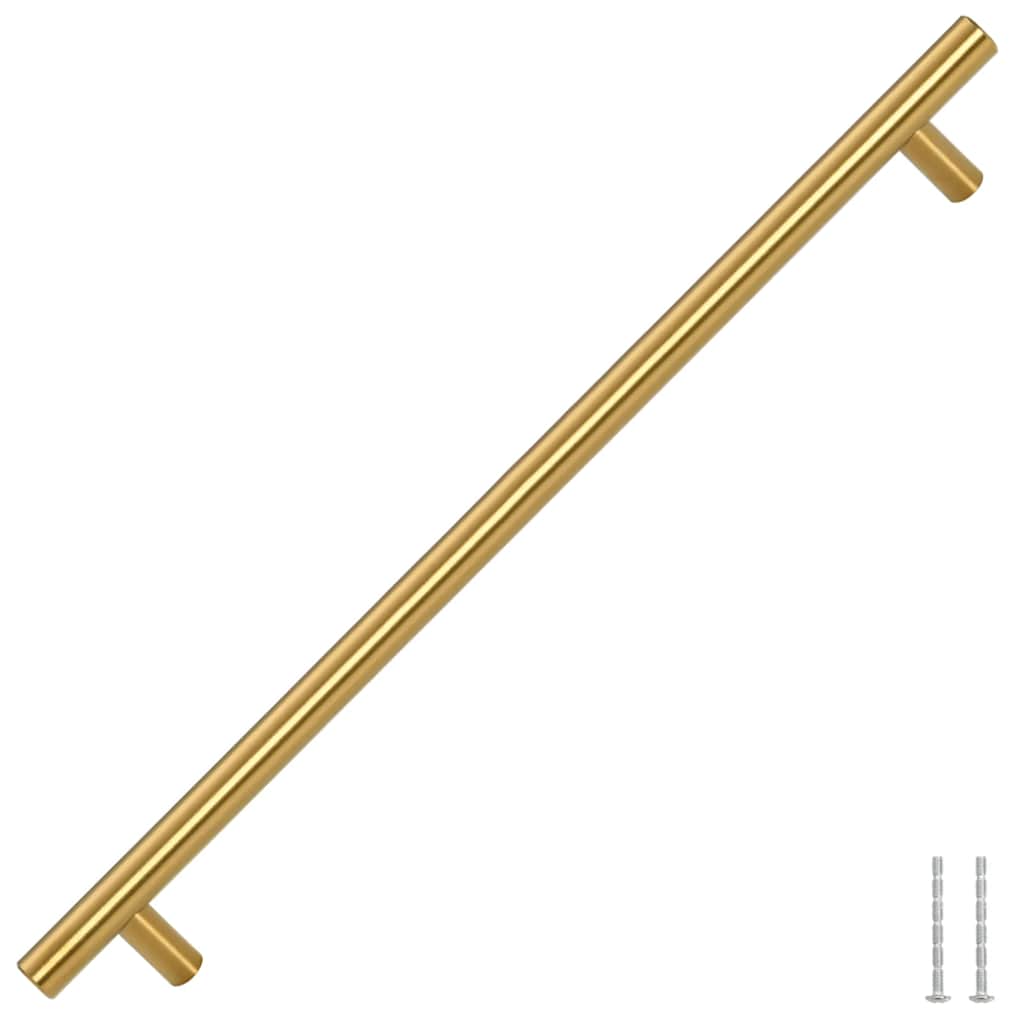 5 db aranyszínű rozsdamentes acél szekrényfogantyú 320 mm 3