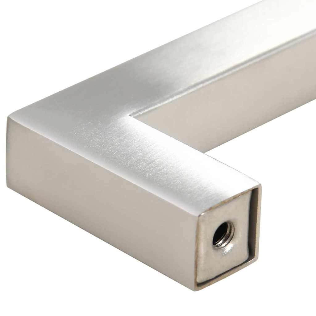 10 db ezüst rozsdamentes acél szekrényfogantyú 96 mm 8