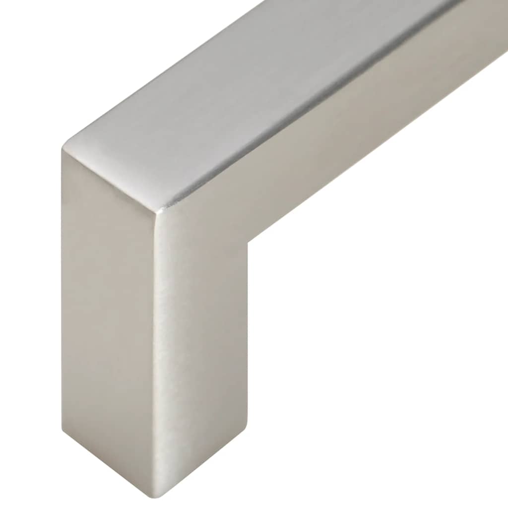 10 db ezüst rozsdamentes acél szekrényfogantyú 96 mm 9